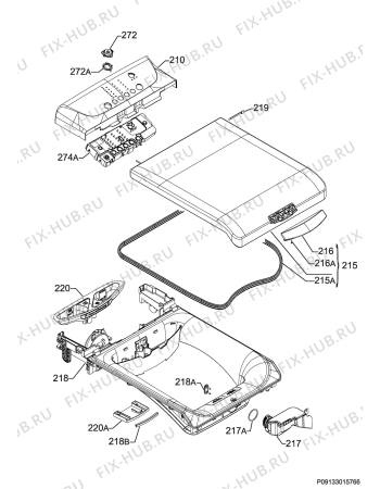 Взрыв-схема стиральной машины Zanussi ZWY50904WA - Схема узла Command panel 037